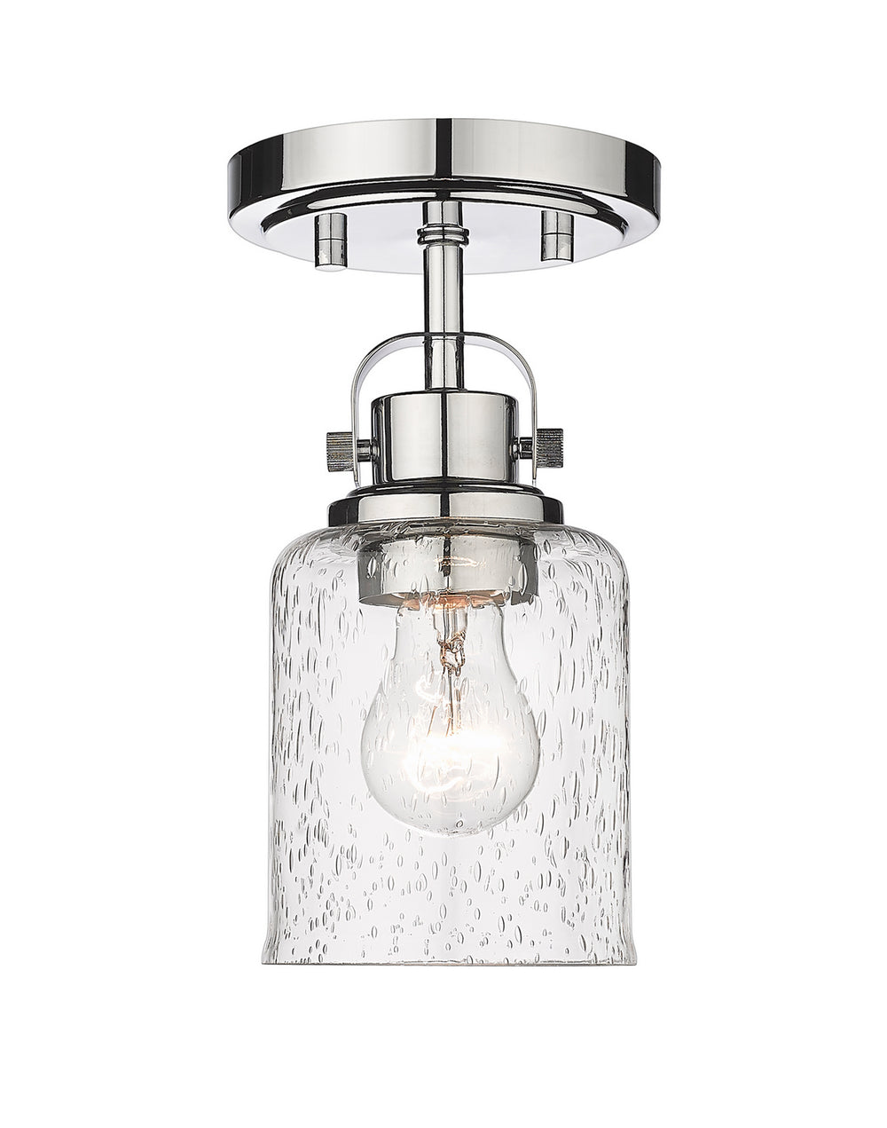 Z-Lite Canada - One Light Flush Mount - Kinsley - Chrome- Union Lighting Luminaires Decor