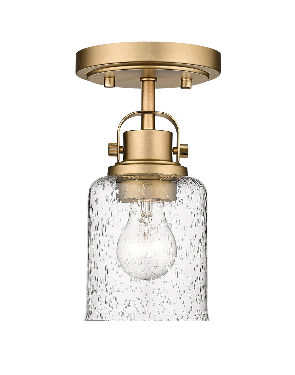 Z-Lite Canada - One Light Flush Mount - Kinsley - Heirloom Gold- Union Lighting Luminaires Decor