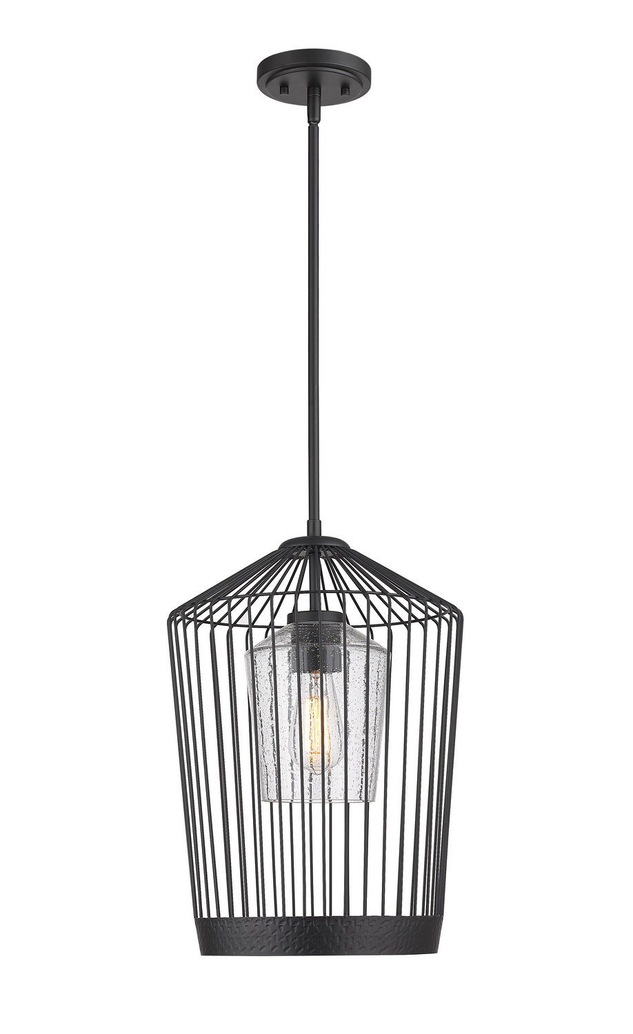 Z-Lite Canada - One Light Pendant - Lido - Matte Black- Union Lighting Luminaires Decor