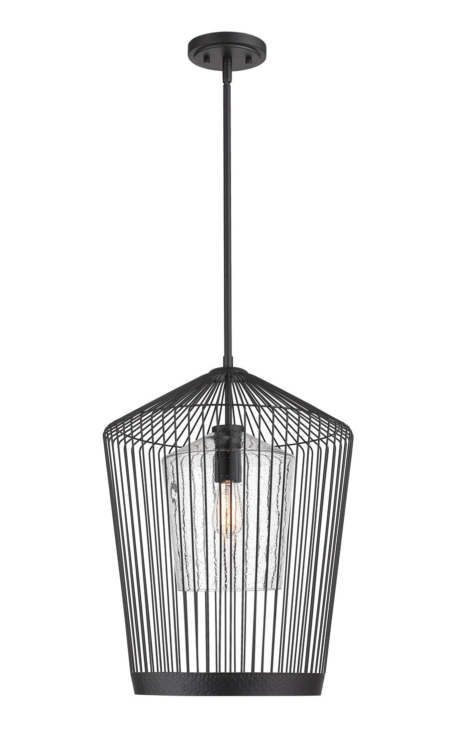 Z-Lite Canada - One Light Pendant - Lido - Matte Black- Union Lighting Luminaires Decor