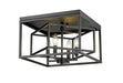 Z-Lite Canada - Four Light Flush Mount - Euclid - Matte Black- Union Lighting Luminaires Decor