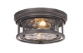 Z-Lite Canada - Two Light Flush Mount - Clarion - Bronze- Union Lighting Luminaires Decor