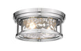 Z-Lite Canada - Two Light Flush Mount - Clarion - Polished Nickel- Union Lighting Luminaires Decor
