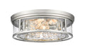 Z-Lite Canada - Four Light Flush Mount - Clarion - Brushed Nickel- Union Lighting Luminaires Decor