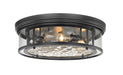 Z-Lite Canada - Four Light Flush Mount - Clarion - Matte Black- Union Lighting Luminaires Decor