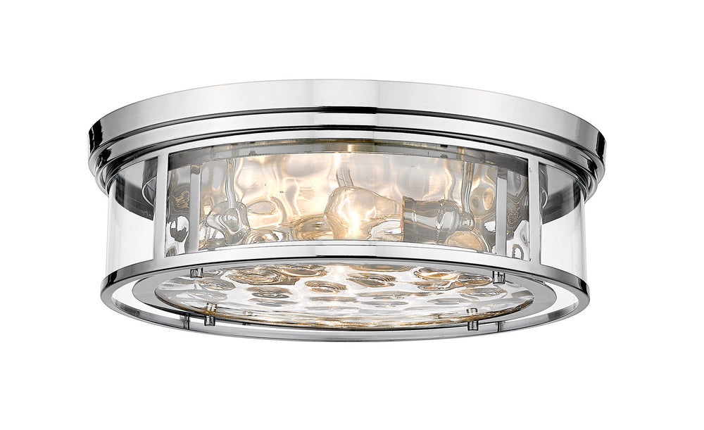Z-Lite Canada - Four Light Flush Mount - Clarion - Polished Nickel- Union Lighting Luminaires Decor