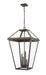 Z-Lite Canada - Four Light Outdoor Chain Mount Ceiling Fixture - Talbot - Oil Rubbed Bronze- Union Lighting Luminaires Decor