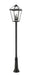 Z-Lite Canada - Four Light Outdoor Post Mounted Fixture - Talbot - Black- Union Lighting Luminaires Decor