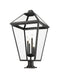 Z-Lite Canada - Four Light Outdoor Pier Mounted Fixture - Talbot - Black- Union Lighting Luminaires Decor