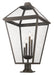 Z-Lite Canada - Four Light Outdoor Pier Mounted Fixture - Talbot - Oil Rubbed Bronze- Union Lighting Luminaires Decor