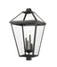 Z-Lite Canada - Four Light Outdoor Post Mount Fixture - Talbot - Black- Union Lighting Luminaires Decor