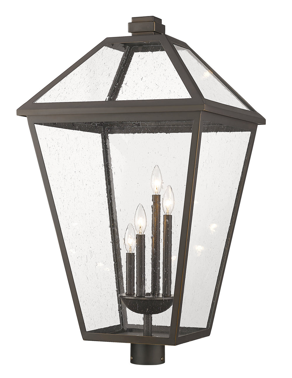 Z-Lite Canada - Four Light Outdoor Post Mount Fixture - Talbot - Oil Rubbed Bronze- Union Lighting Luminaires Decor