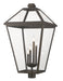 Z-Lite Canada - Four Light Outdoor Post Mount Fixture - Talbot - Oil Rubbed Bronze- Union Lighting Luminaires Decor