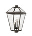 Z-Lite Canada - Four Light Outdoor Post Mount Fixture - Talbot - Oil Rubbed Bronze- Union Lighting Luminaires Decor