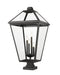 Z-Lite Canada - Four Light Outdoor Pier Mounted Fixture - Talbot - Black- Union Lighting Luminaires Decor