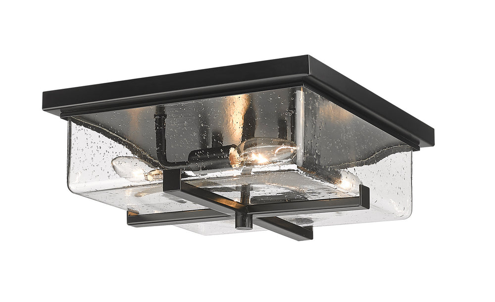 Z-Lite Canada - Four Light Outdoor Flush Mount - Sana - Black- Union Lighting Luminaires Decor
