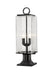 Z-Lite Canada - Two Light Outdoor Pier Mounted Fixture - Sana - Black- Union Lighting Luminaires Decor
