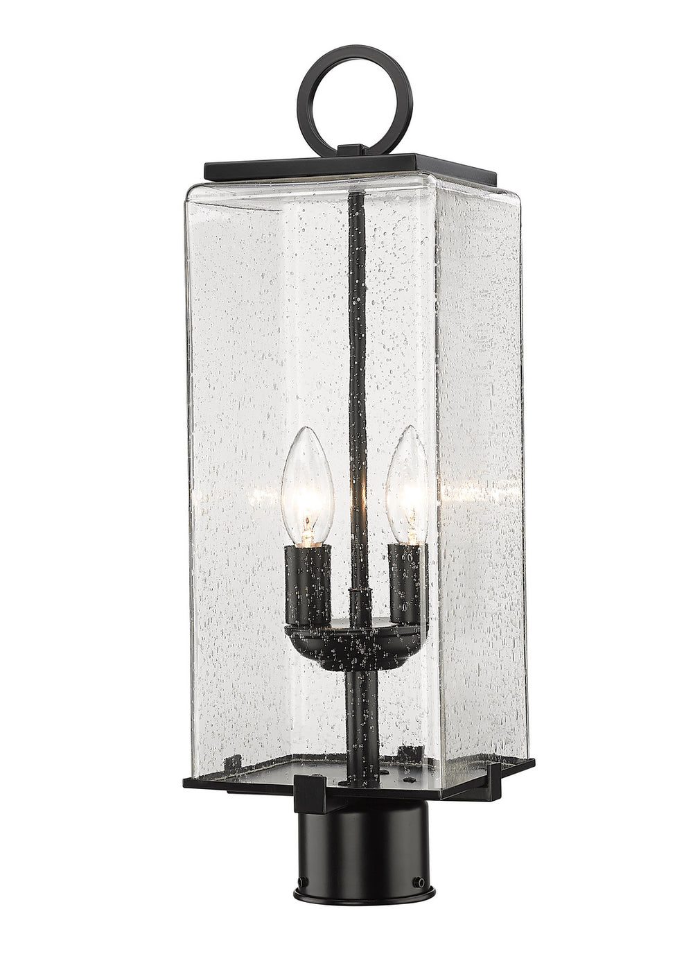 Z-Lite Canada - Two Light Outdoor Post Mount Fixture - Sana - Black- Union Lighting Luminaires Decor