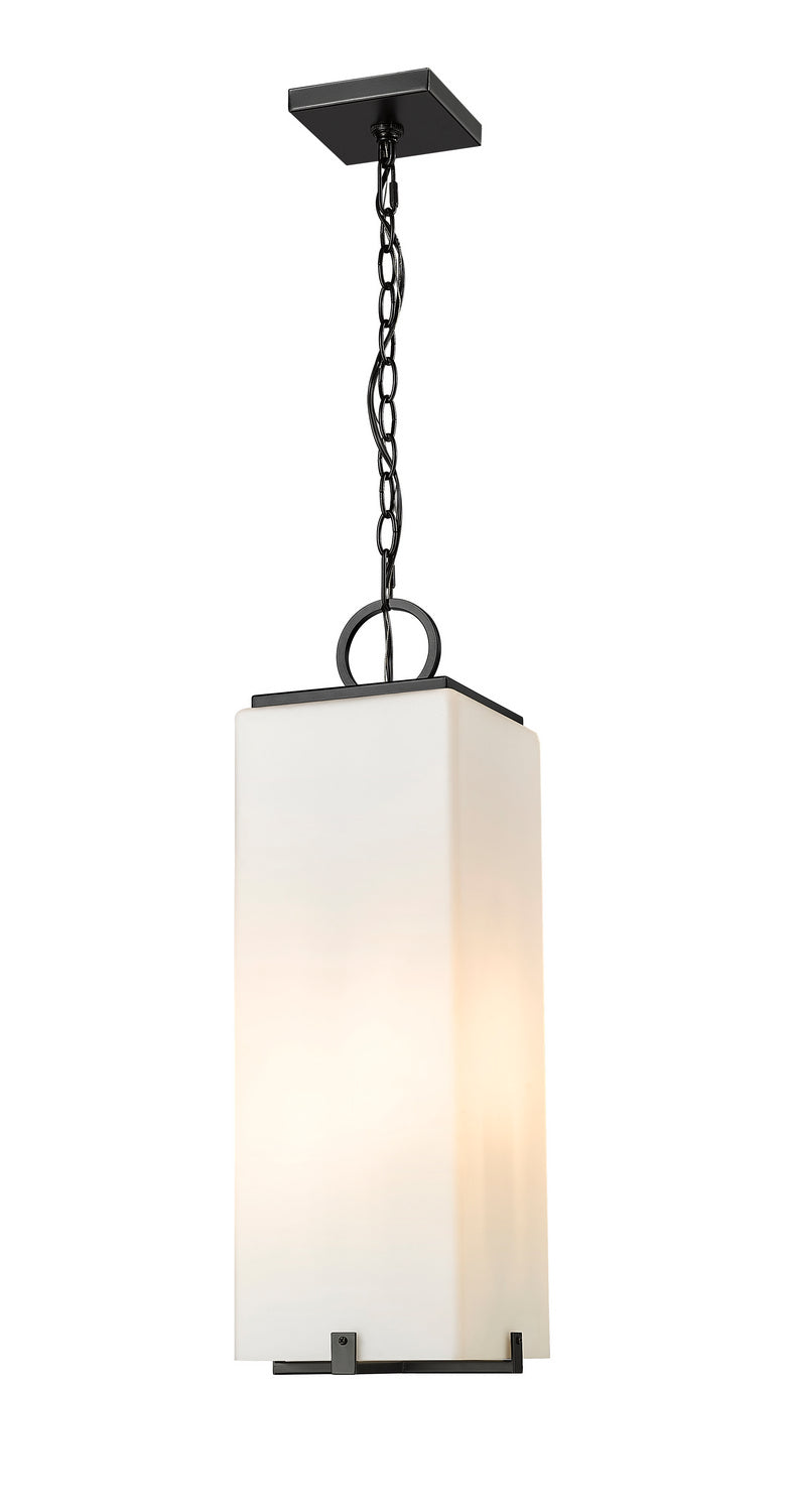 Z-Lite Canada - Three Light Outdoor Chain Mount Ceiling Fixture - Sana - Black- Union Lighting Luminaires Decor