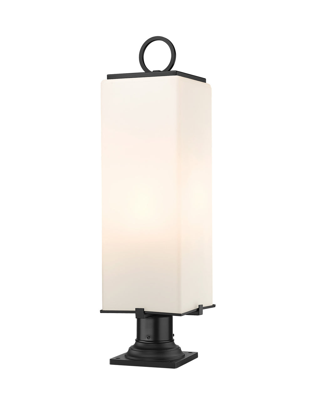Z-Lite Canada - Three Light Outdoor Pier Mounted Fixture - Sana - Black- Union Lighting Luminaires Decor