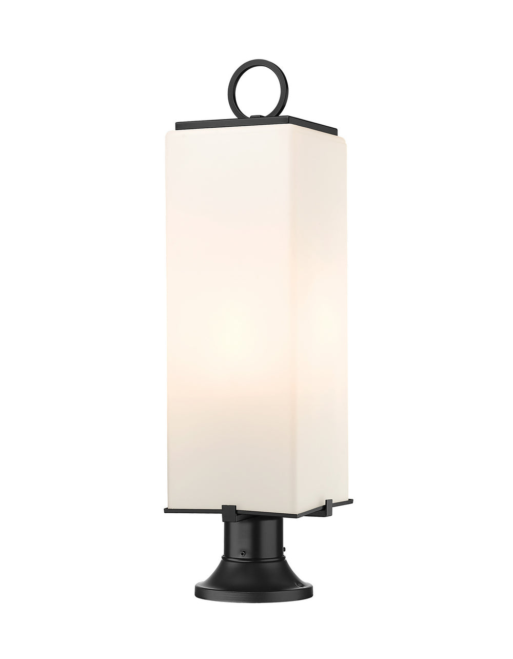 Z-Lite Canada - Three Light Outdoor Pier Mounted Fixture - Sana - Black- Union Lighting Luminaires Decor