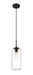 Z-Lite Canada - One Light Pendant - Monty - Matte Black- Union Lighting Luminaires Decor