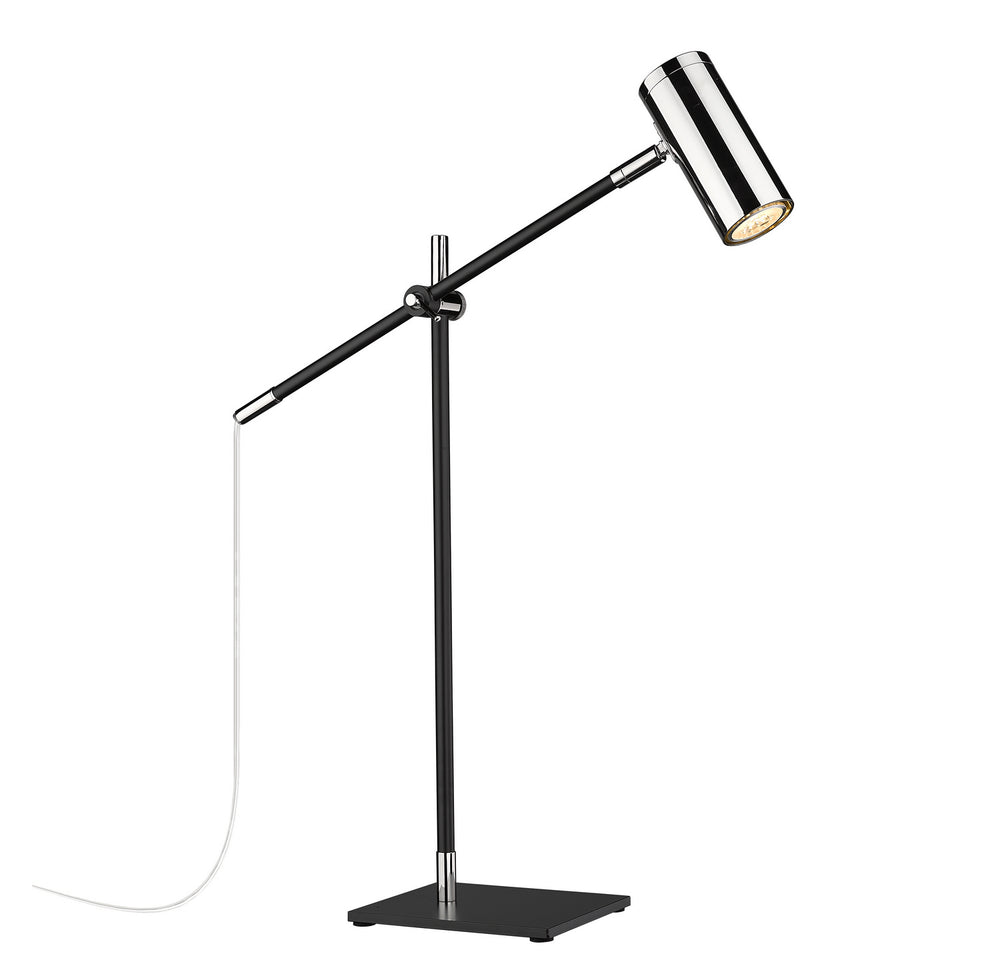 Z-Lite Canada - One Light Table Lamp - Calumet - Matte Black + Polished Nickel- Union Lighting Luminaires Decor