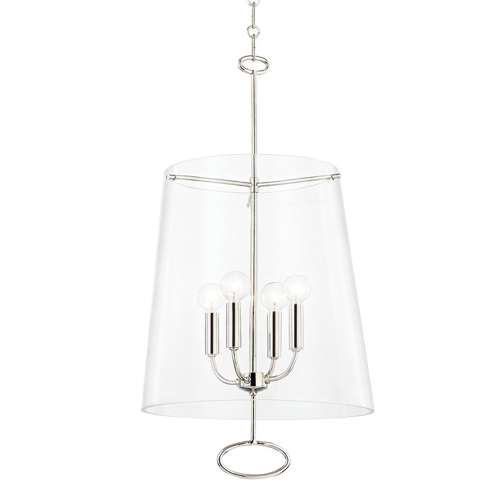 Hudson Valley Canada - Four Light Pendant - James - Polished Nickel- Union Lighting Luminaires Decor
