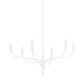 Hudson Valley Canada - Six Light Chandelier - Labra - White Plaster- Union Lighting Luminaires Decor