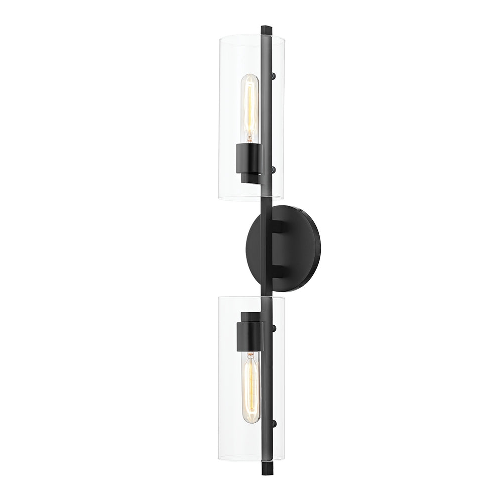 Mitzi Canada - Two Light Wall Sconce - Ariel - Soft Black- Union Lighting Luminaires Decor