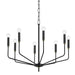 Mitzi Canada - Eight Light Chandelier - Bailey - Aged Brass- Union Lighting Luminaires Decor
