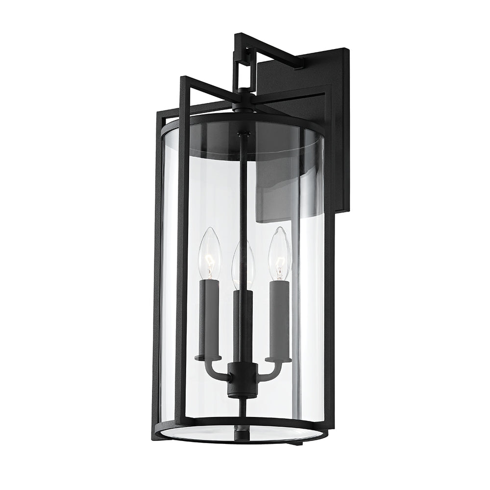 Troy Lighting Canada - Three Light Outdoor Wall Sconce - Percy - Textured Black- Union Lighting Luminaires Decor