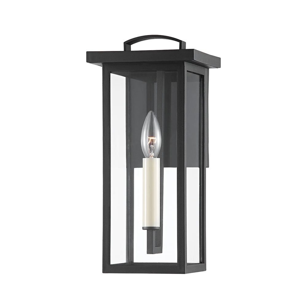 Troy Lighting Canada - One Light Outdoor Wall Sconce - Eden - Textured Black- Union Lighting Luminaires Decor