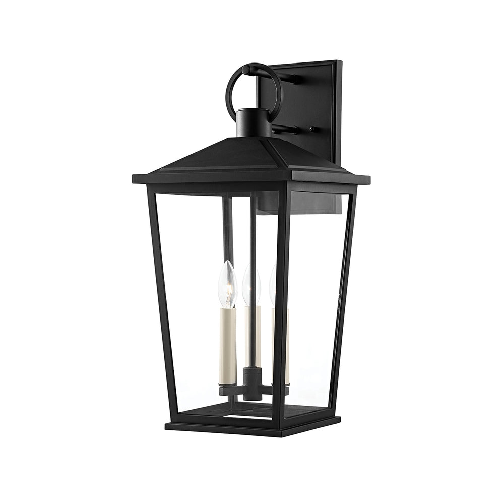 Troy Lighting Canada - Three Light Outdoor Wall Sconce - Soren - Textured Black- Union Lighting Luminaires Decor