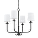 Troy Lighting Canada - Four Light Chandelier - Bodhi - Forged Iron- Union Lighting Luminaires Decor