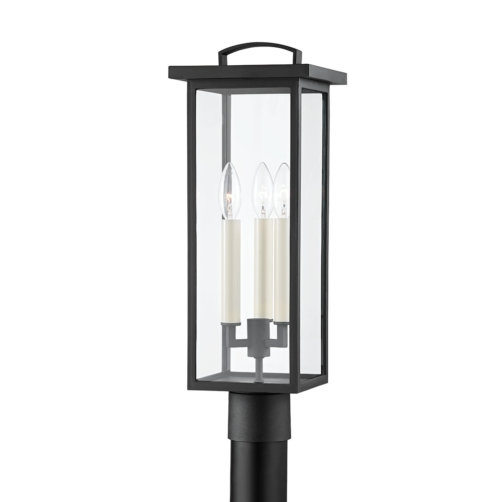 Troy Lighting Canada - Three Light Outdoor Post Mount - Eden - Textured Black- Union Lighting Luminaires Decor