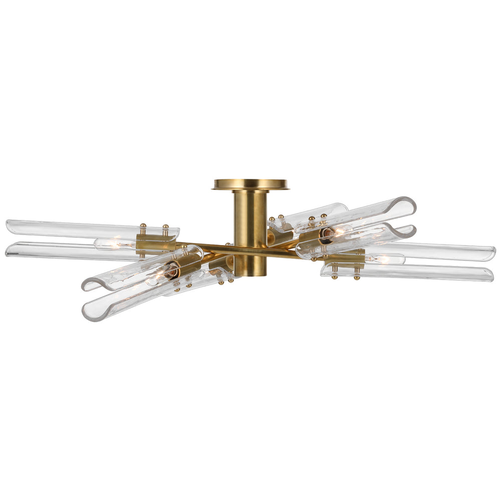 Visual Comfort Signature Canada - LED Flush Mount - Casoria - Hand-Rubbed Antique Brass- Union Lighting Luminaires Decor