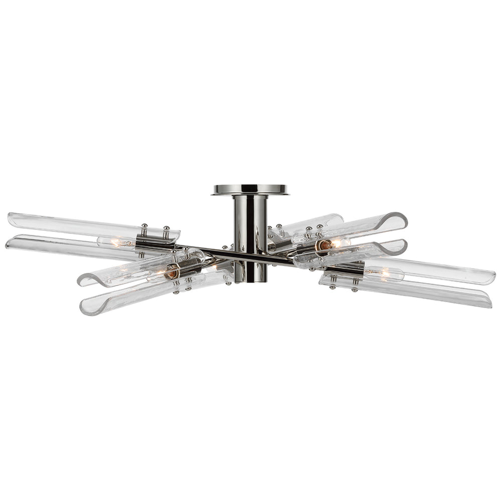 Visual Comfort Signature Canada - LED Flush Mount - Casoria - Polished Nickel- Union Lighting Luminaires Decor