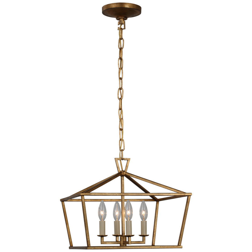 Visual Comfort Signature Canada - Four Light Semi-Flush Mount - Darlana - Gilded Iron- Union Lighting Luminaires Decor