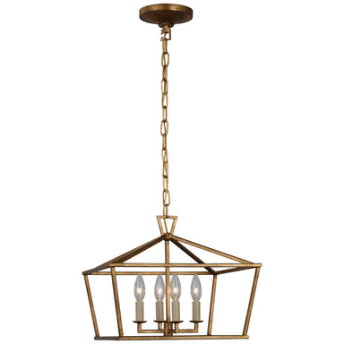 Visual Comfort Signature Canada - Four Light Semi-Flush Mount - Darlana - Gilded Iron- Union Lighting Luminaires Decor
