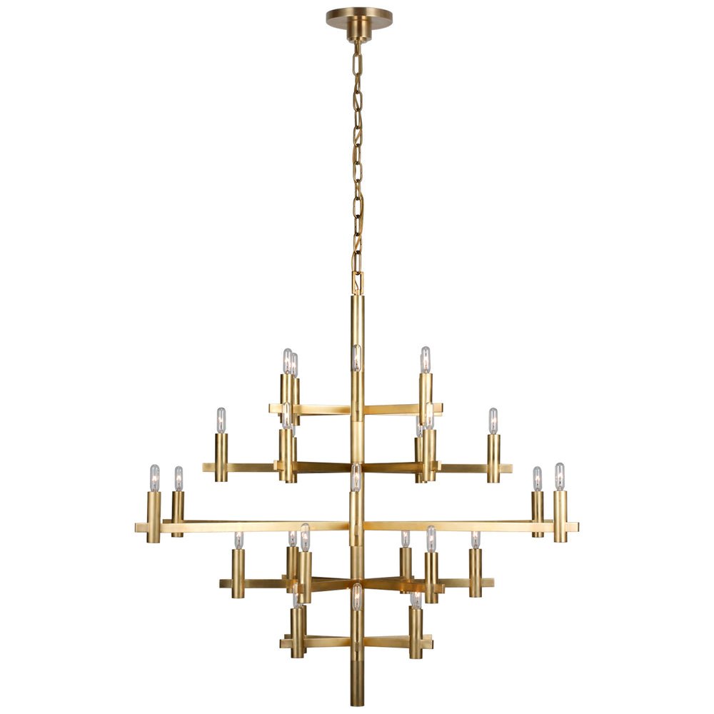 Visual Comfort Signature Canada - LED Chandelier - Sonnet - Antique-Burnished Brass- Union Lighting Luminaires Decor