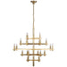 Visual Comfort Signature Canada - LED Chandelier - Sonnet - Antique-Burnished Brass- Union Lighting Luminaires Decor