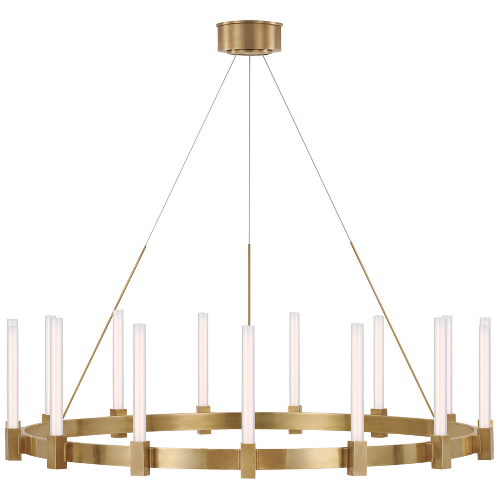 Visual Comfort Signature Canada - LED Chandelier - Mafra - Hand-Rubbed Antique Brass- Union Lighting Luminaires Decor