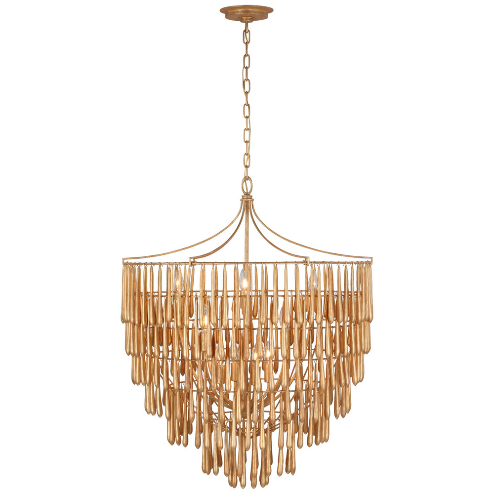 Visual Comfort Signature Canada - LED Chandelier - Vacarro - Antique Gold Leaf- Union Lighting Luminaires Decor