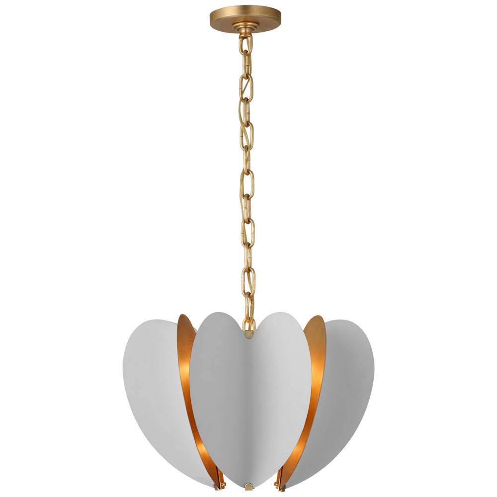 Visual Comfort Signature Canada - LED Chandelier - Danes - Matte White and Gild- Union Lighting Luminaires Decor