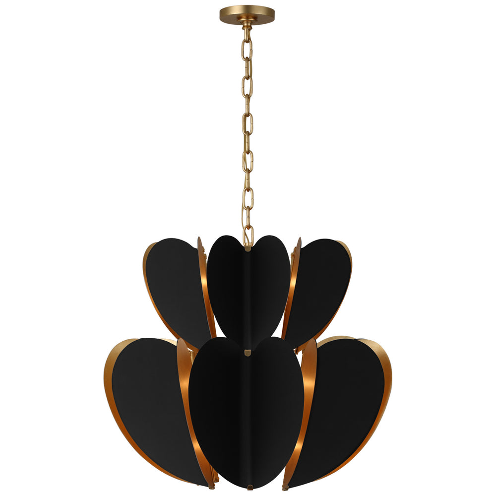 Visual Comfort Signature Canada - LED Chandelier - Danes - Matte Black and Gild- Union Lighting Luminaires Decor