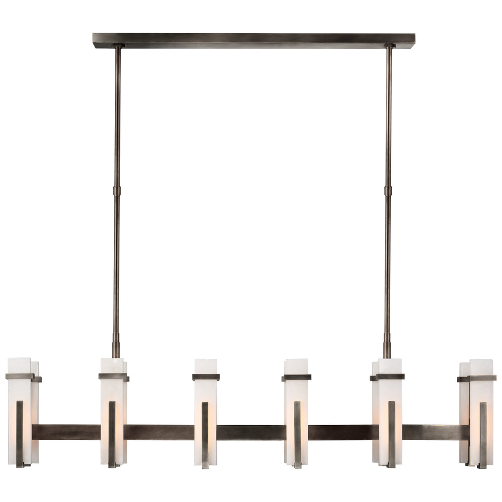 Visual Comfort Signature Canada - LED Linear Chandelier - Malik - Bronze- Union Lighting Luminaires Decor