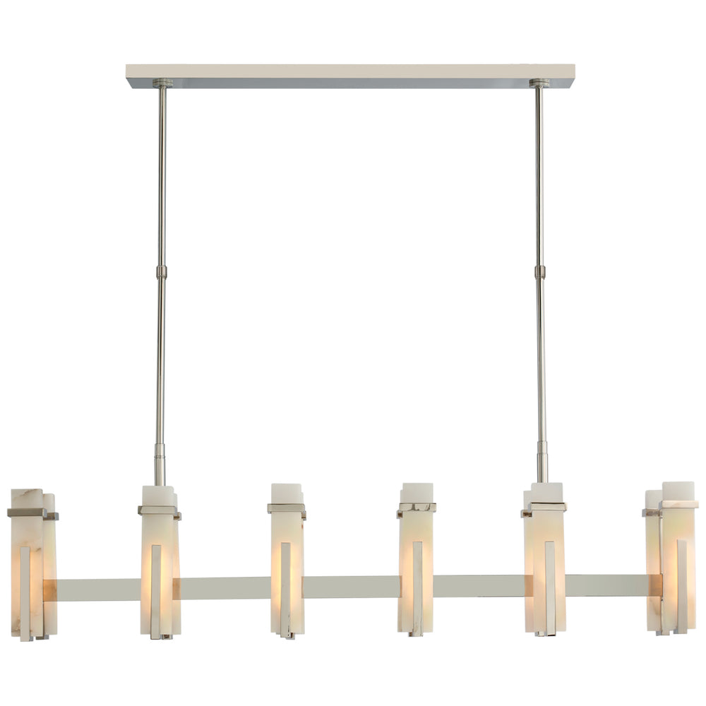 Visual Comfort Signature Canada - LED Linear Chandelier - Malik - Polished Nickel- Union Lighting Luminaires Decor