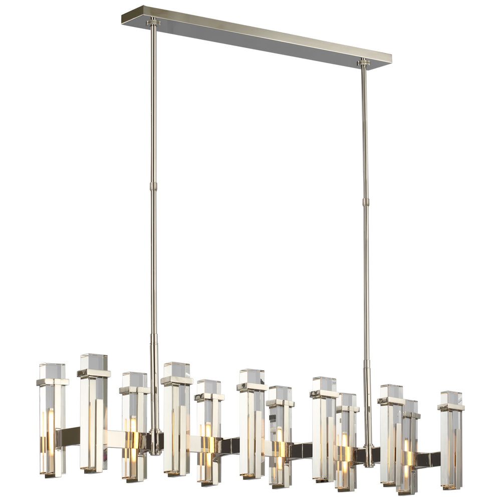Visual Comfort Signature Canada - LED Linear Chandelier - Malik - Polished Nickel- Union Lighting Luminaires Decor