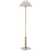 Visual Comfort Signature Canada - LED Floor Lamp - Asher - Hand-Rubbed Antique Brass and Crystal- Union Lighting Luminaires Decor